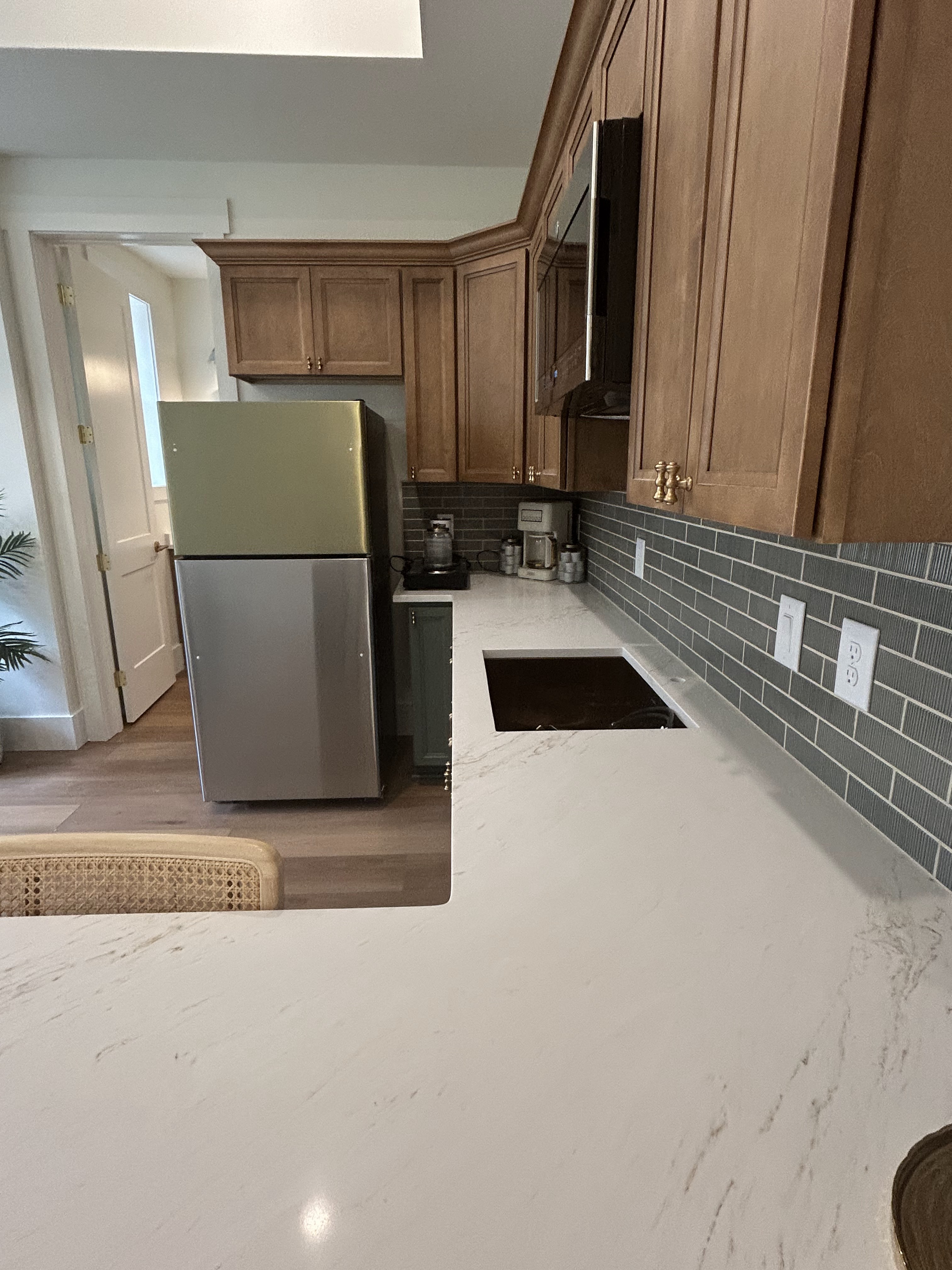 Kitchen with custom wood cabinetry